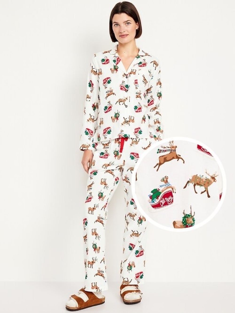 Old Navy Flannel Pajama Set (Reindeers)